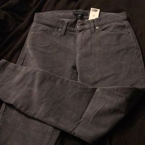 Banana Republic Grey Skinny Corduroy Pant 26p NWT
